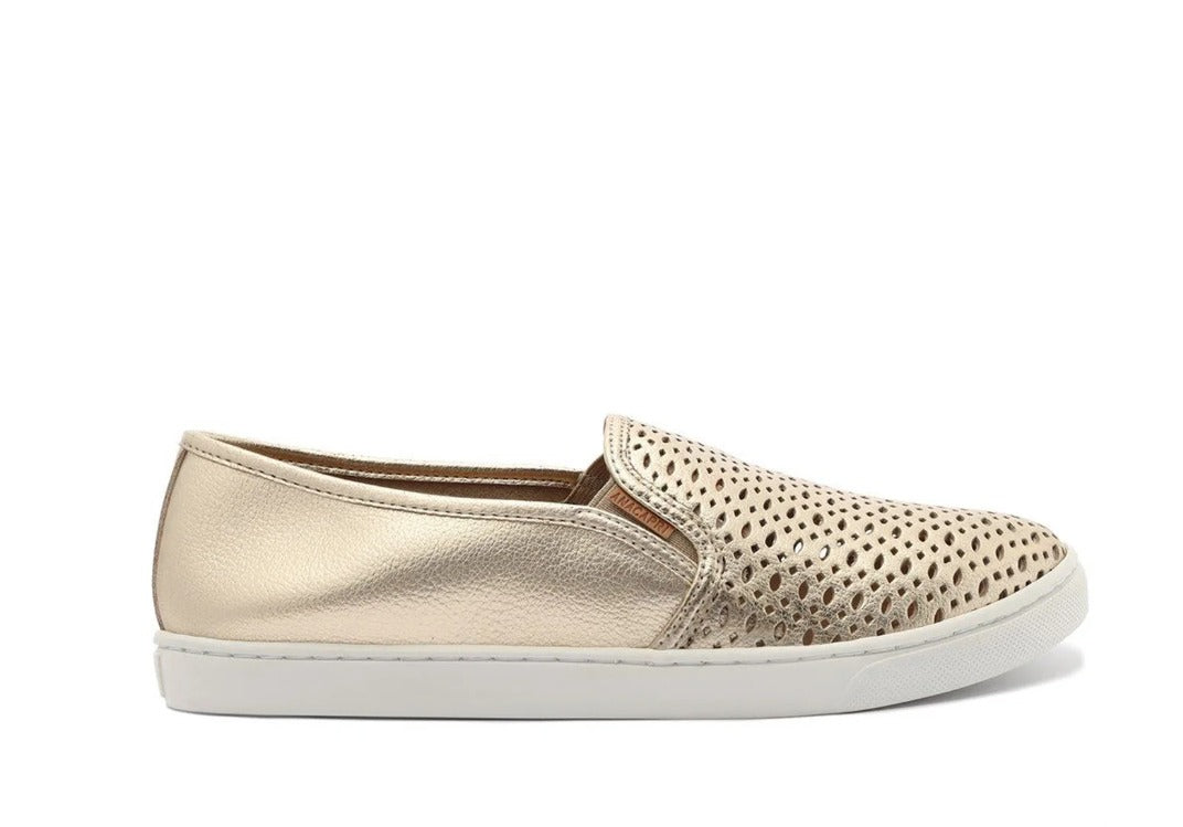 TÊNIS SLIP ON DOURADO