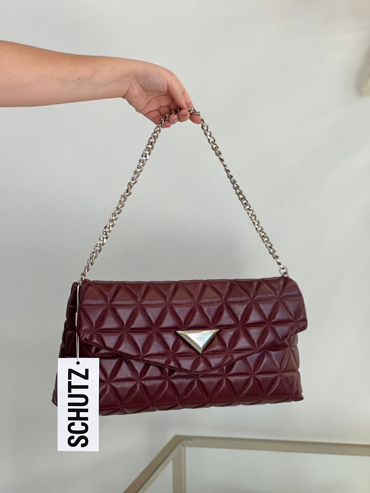 15987 - BOLSA TIRACOLO 944 GRANDE MARSALA/PRETA