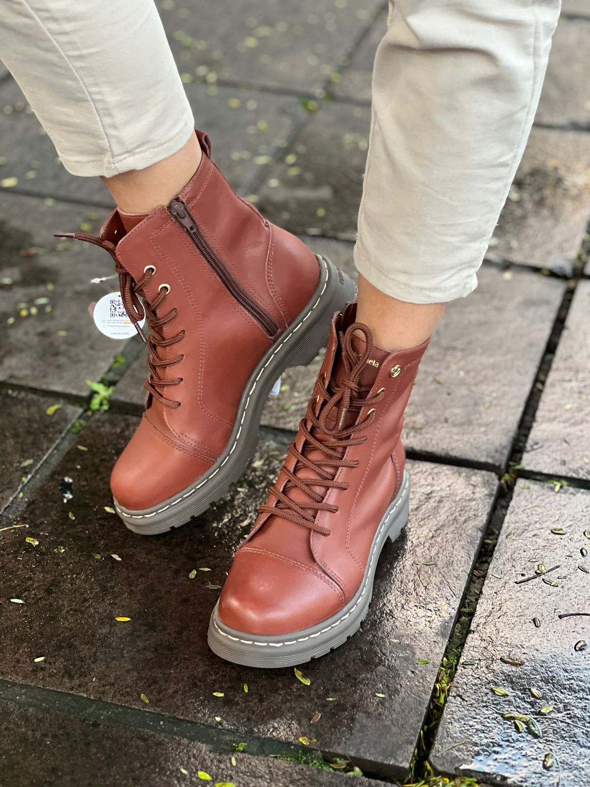 BOTA SOLA TRATORADA - EM COURO - CLASSIC HAVANA