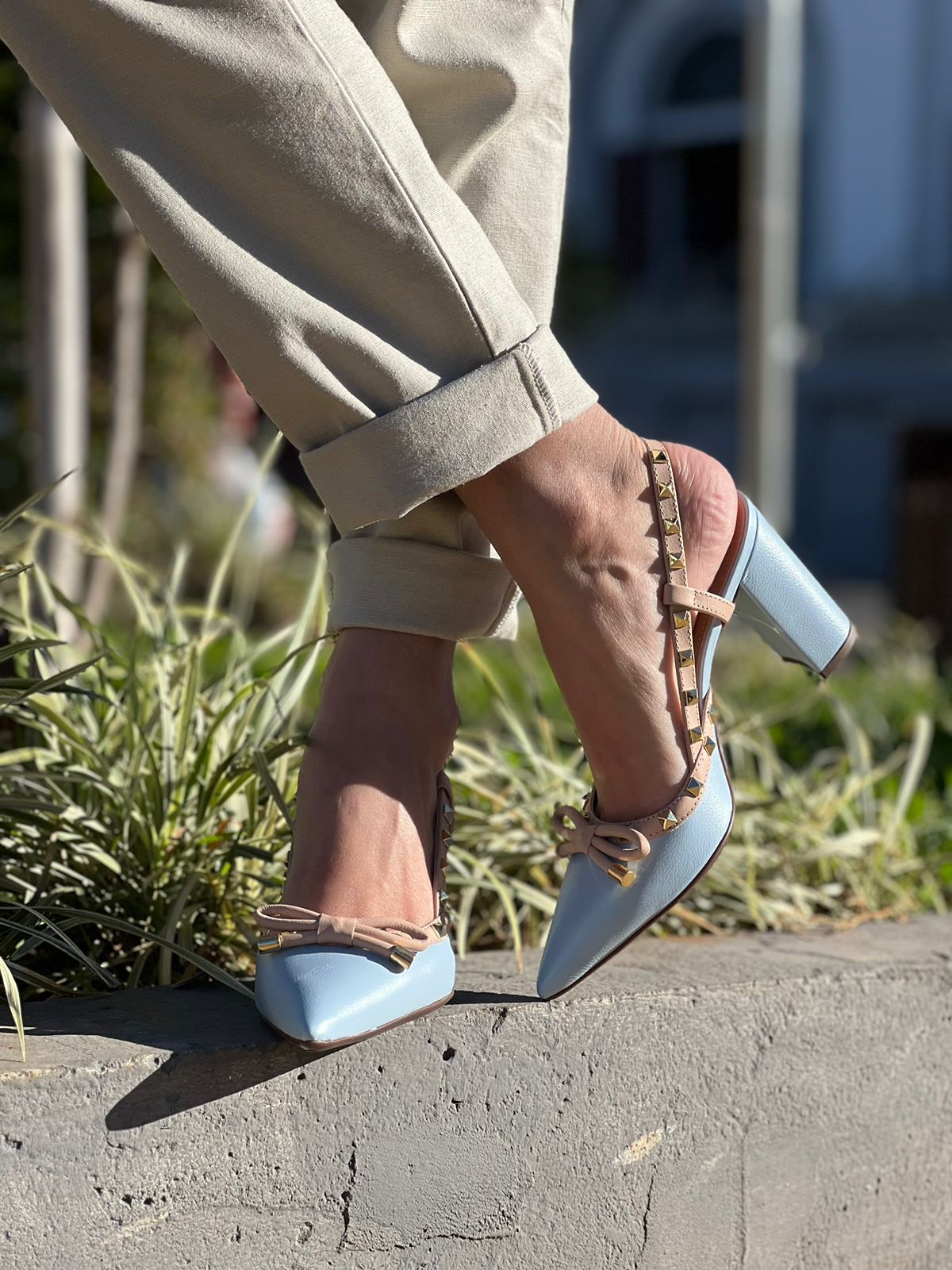 SLINGBACK AZUL BEBE