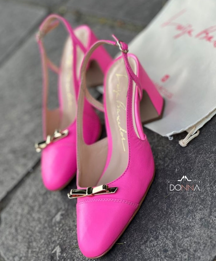 SAPATILHA SLINGBACK SALTO BLOCO - ROSA