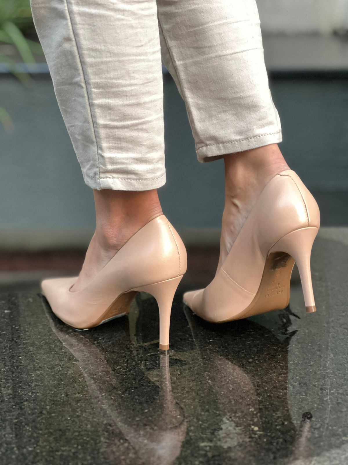 SCARPIN SALTO FINO - NUDE