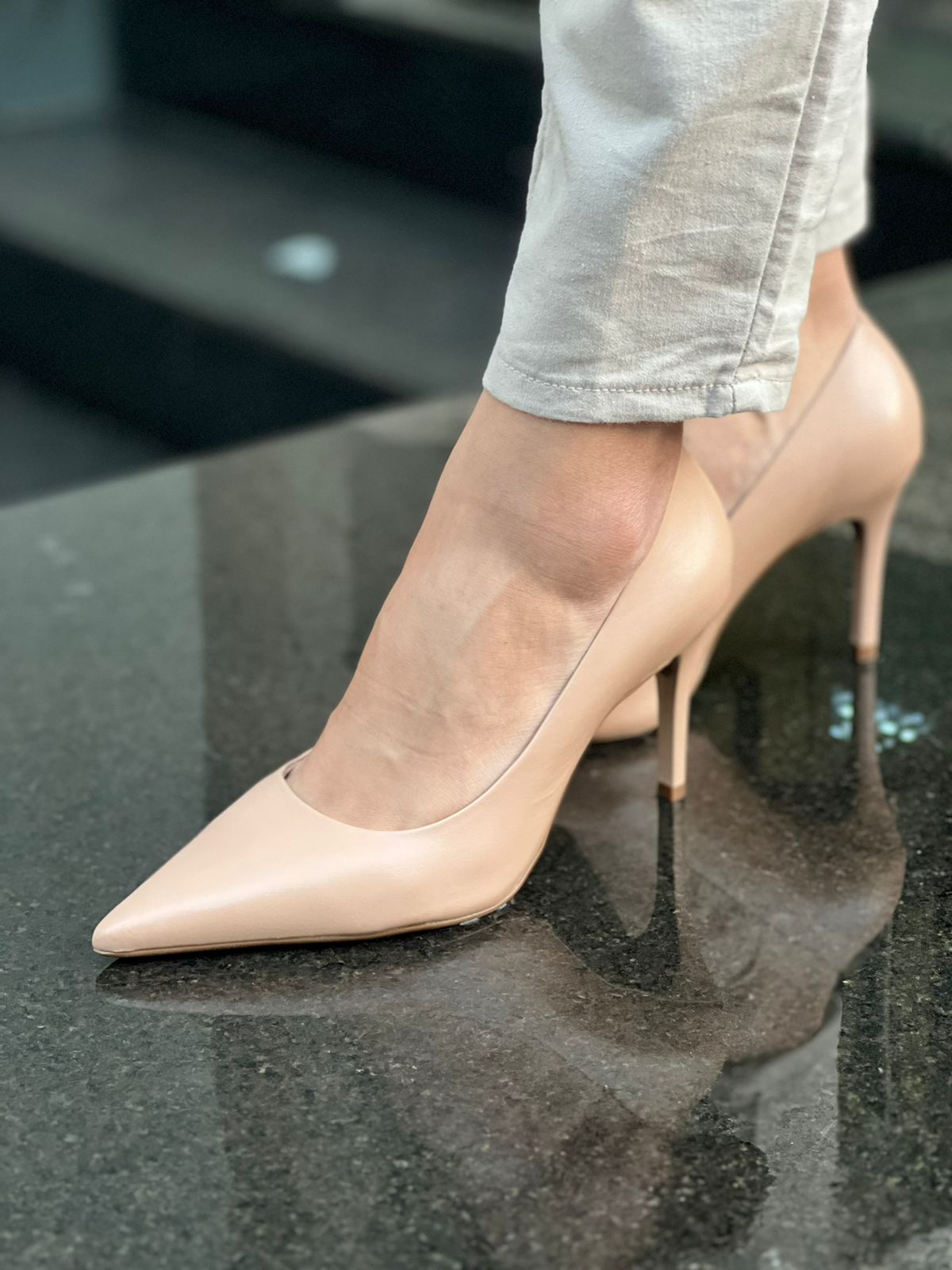 SCARPIN SALTO FINO - NUDE