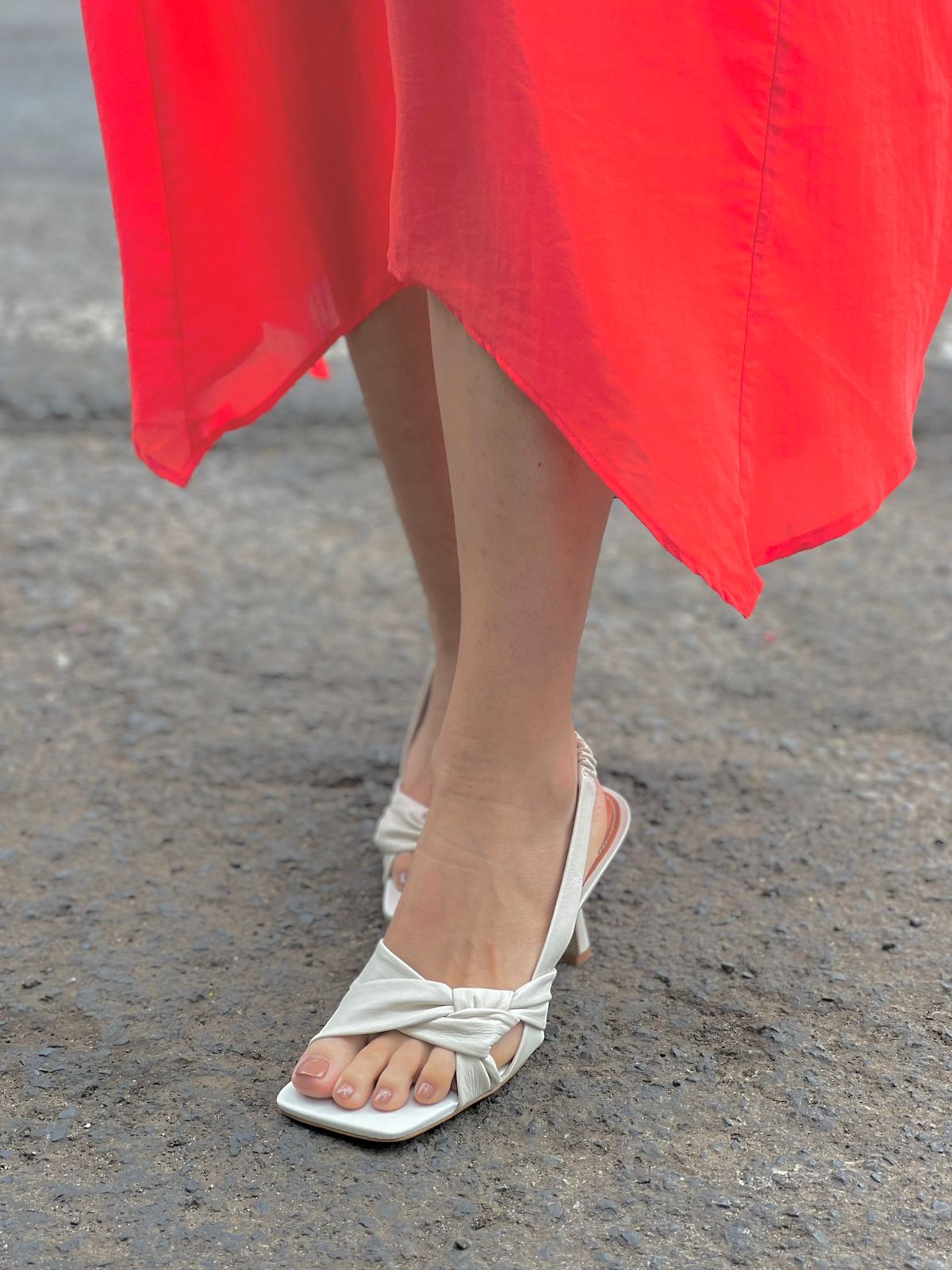 SANDÁLIA SLINGBACK SALTO TAÇA