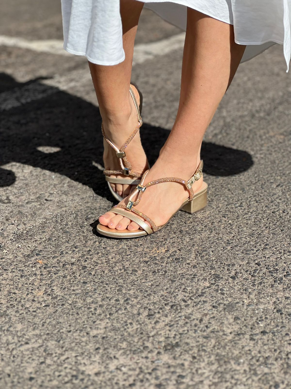 SANDÁLIA TIRAS GLAM ANGÉLICA