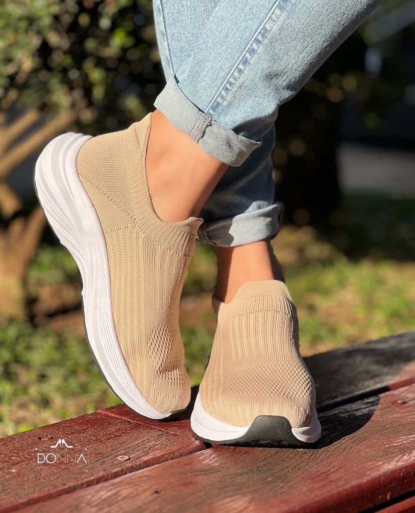 TÊNIS KNIT NUDE
