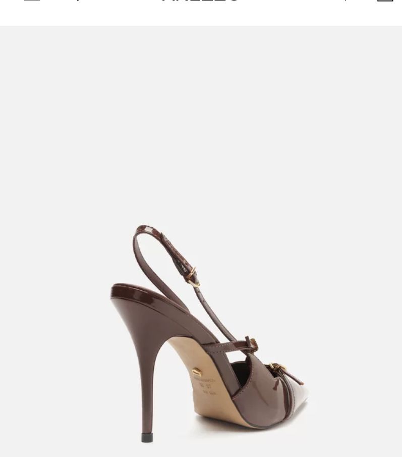 SLINGBACK VERNIZ AMELIA - MARROM INTENSE BROWN