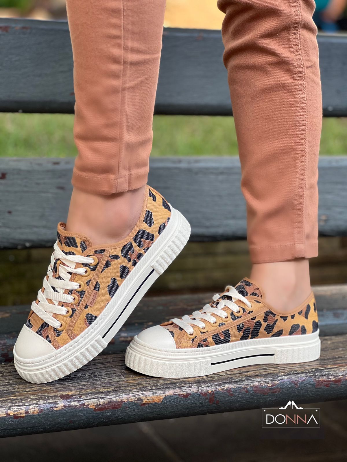 TÊNIS SOLA ALTA NEW ALÊ ANIMAL PRINT