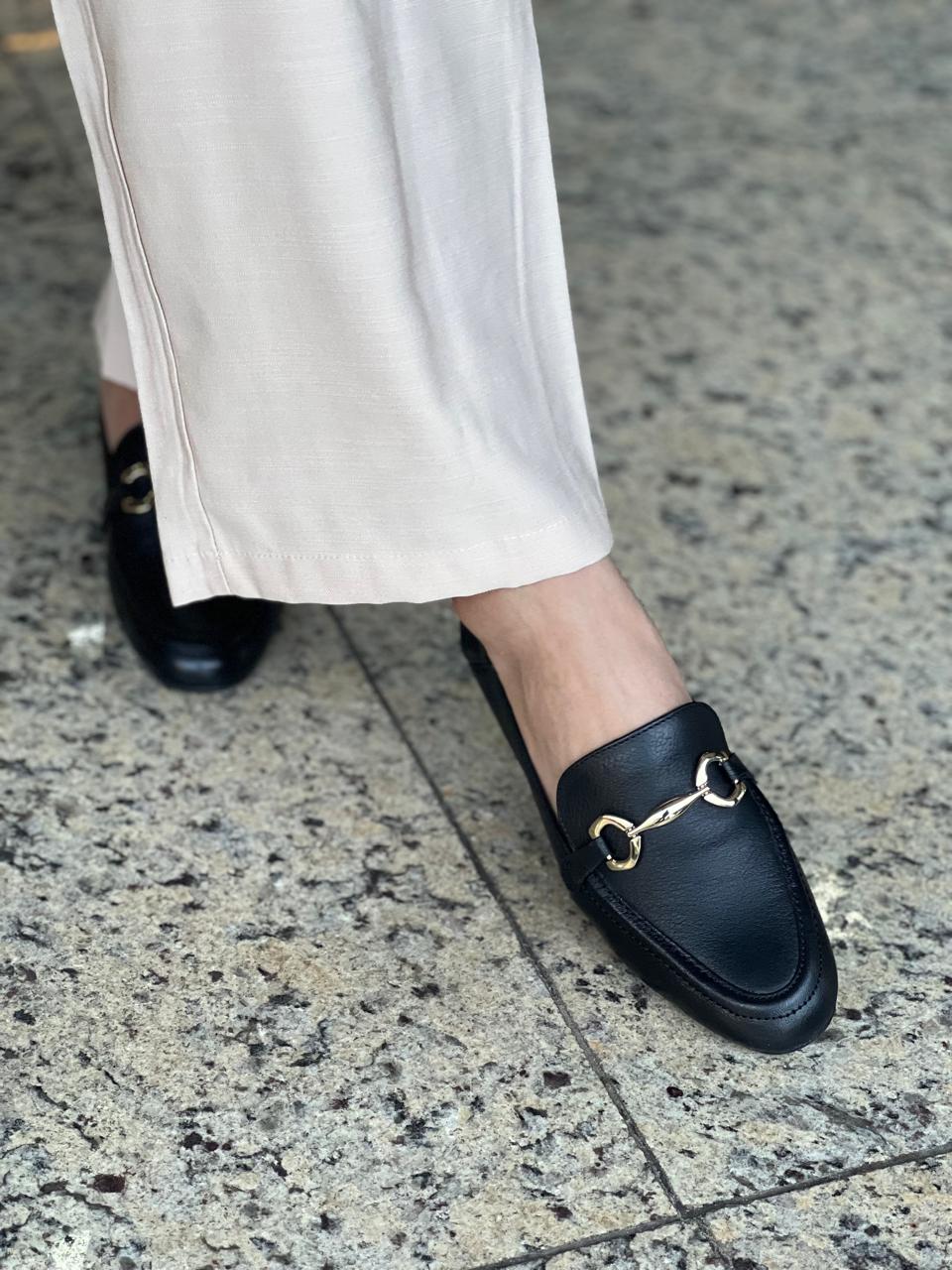 MOCASSIM EM COURO