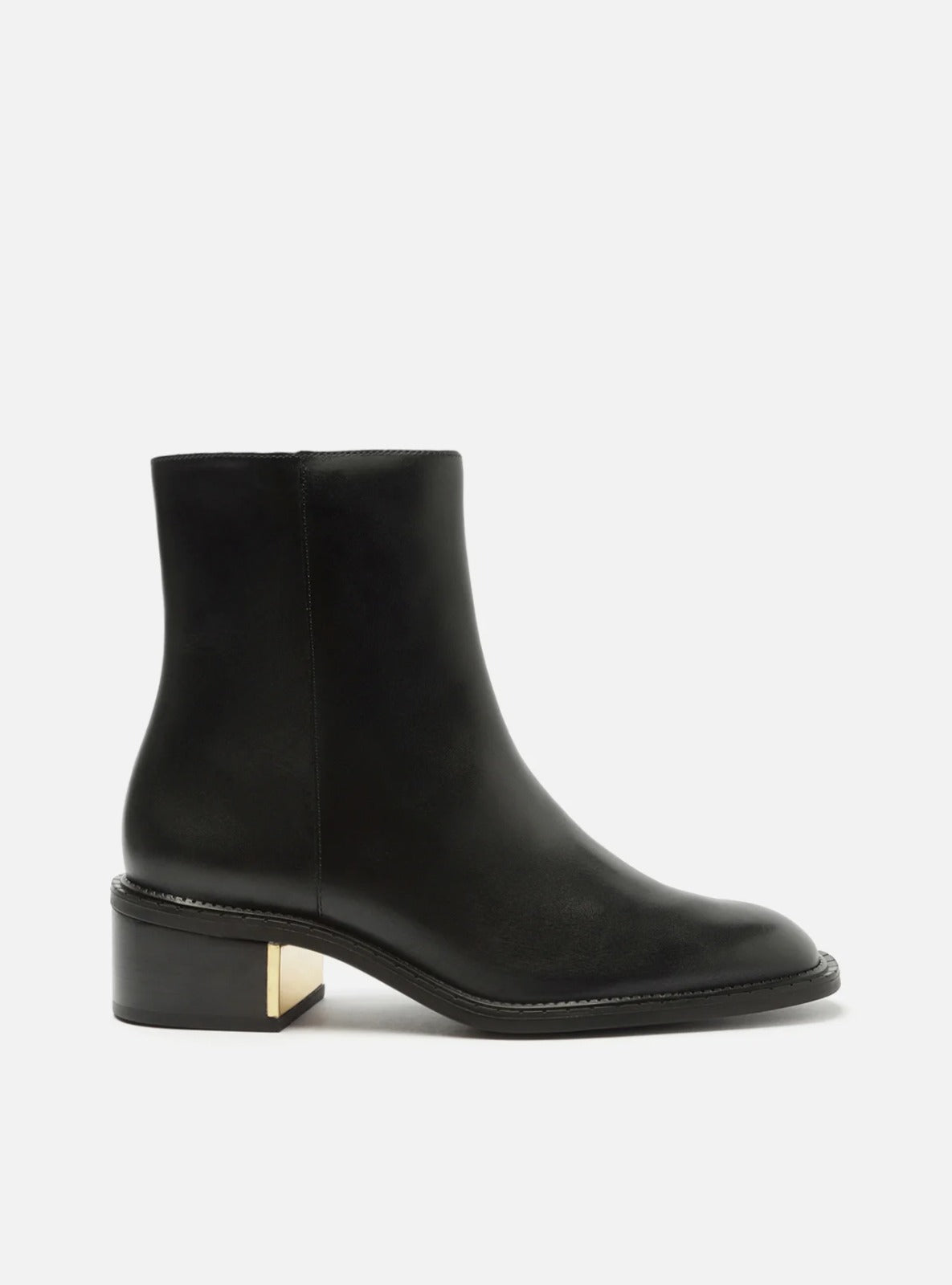 BOTA COURO CANO MÉDIO BLOCO METAL