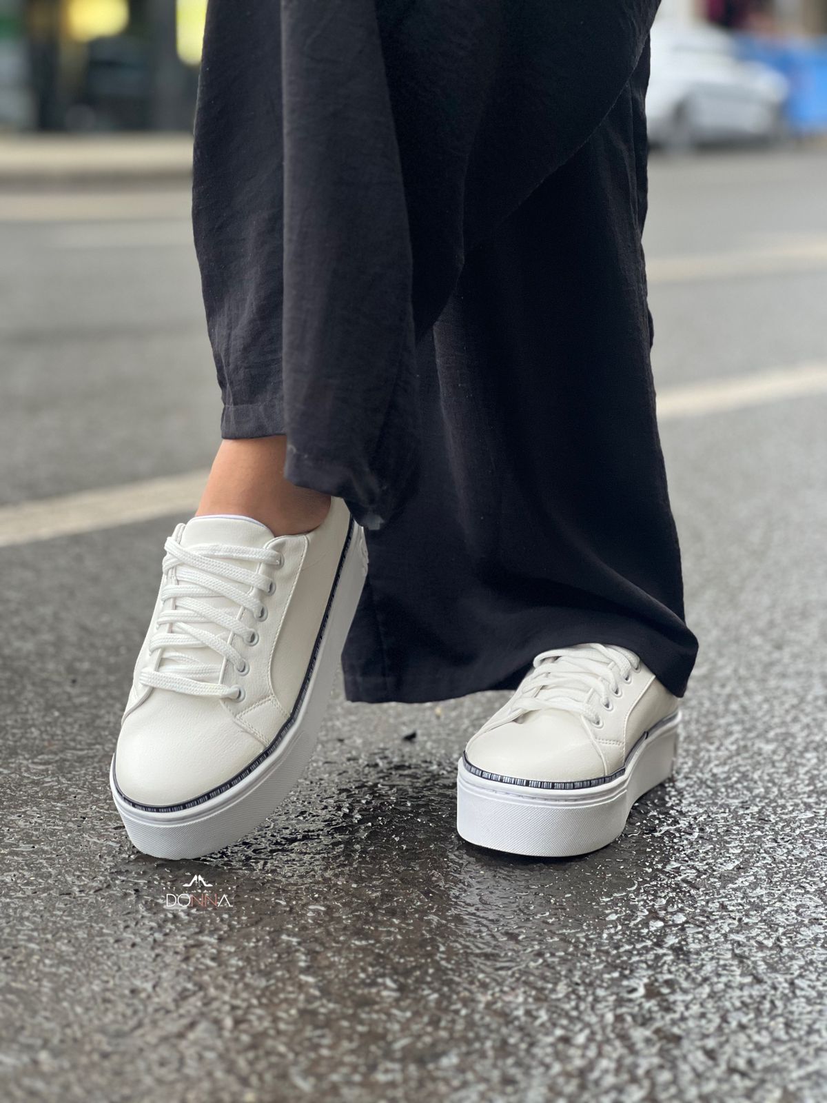 TÊNIS BRANCO FLATFORM