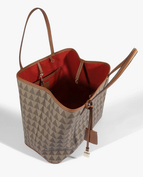 Bolsa Shopping Grande Triangle Bege