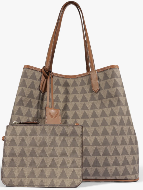 Bolsa Shopping Grande Triangle Bege