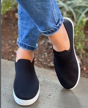 TÊNIS KNIT SLIP ON - PRETO