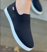 TÊNIS KNIT SLIP ON - PRETO