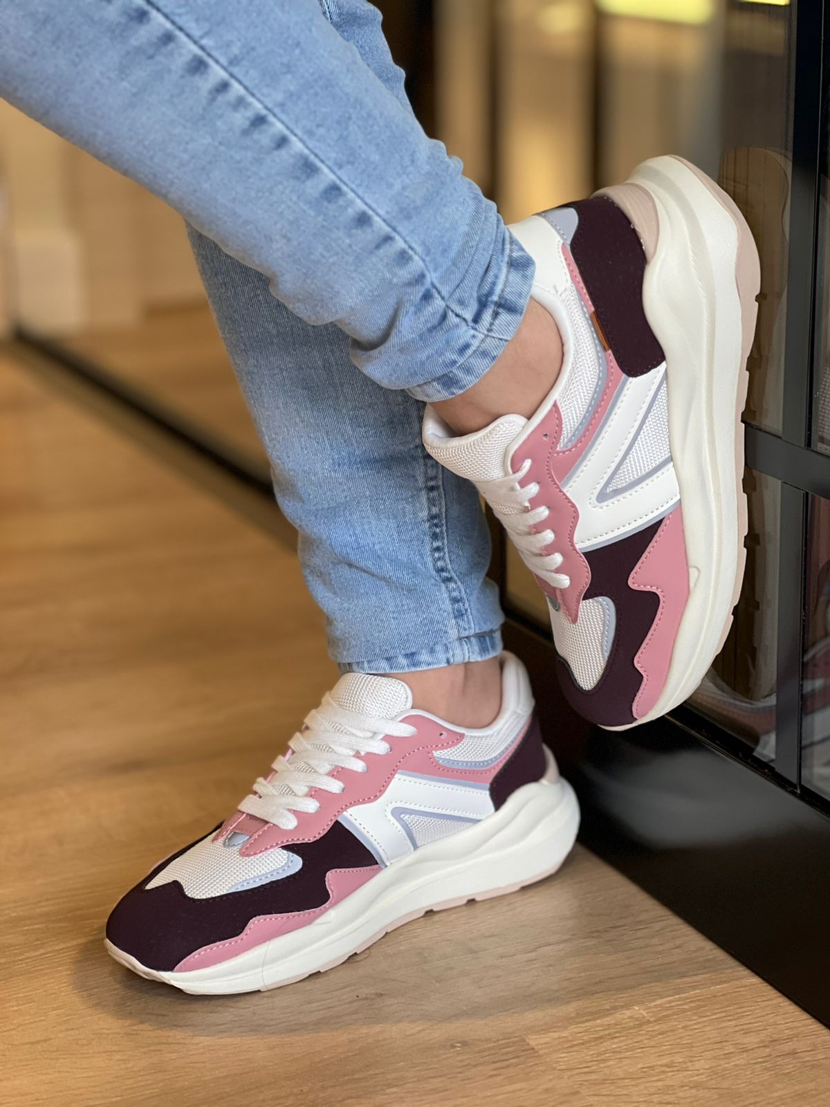 TÊNIS SPORTY MIA ROSA E PRETO