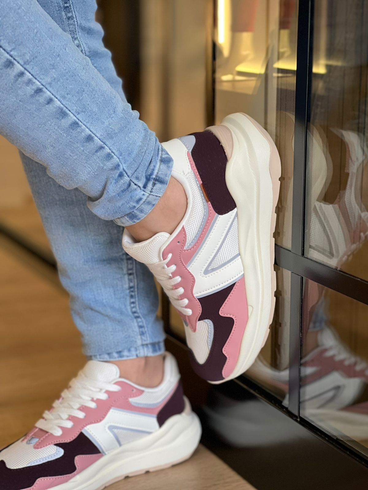 TÊNIS SPORTY MIA ROSA E PRETO
