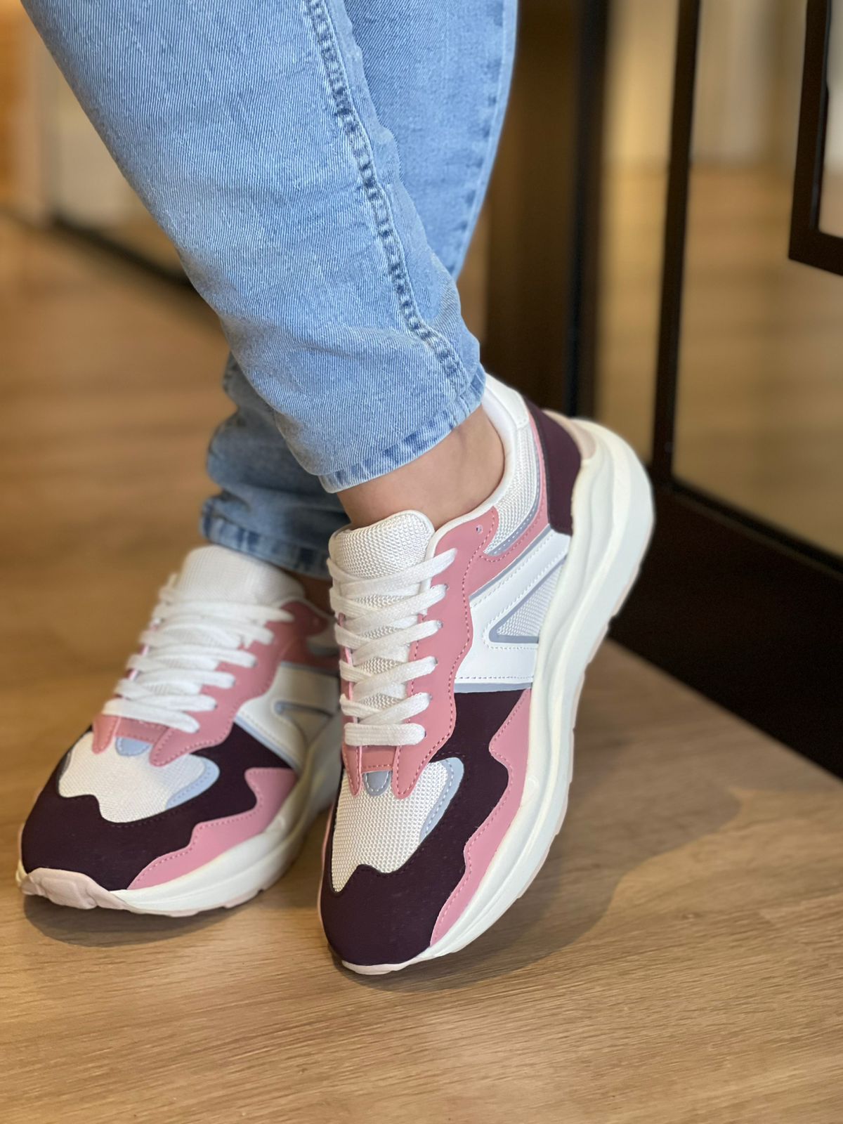 TÊNIS SPORTY MIA ROSA E PRETO