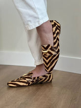 MOCASSIM COURO ZEBRA NATURAL