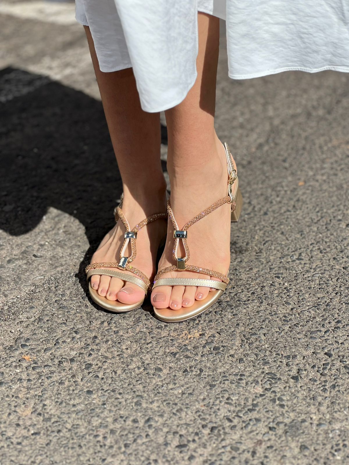 SANDÁLIA TIRAS GLAM ANGÉLICA