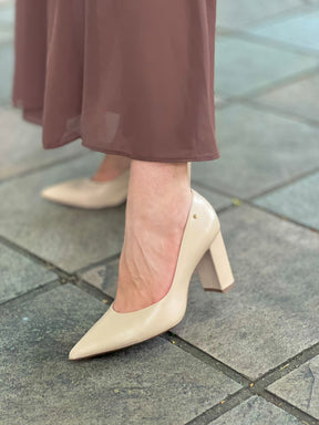 SCARPIN SALTO BLOCO E BICO FINO
