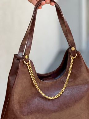 BOLSA HOBO GRANDE COM CORRENTE