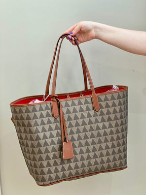 Bolsa Shopping Grande Triangle Bege