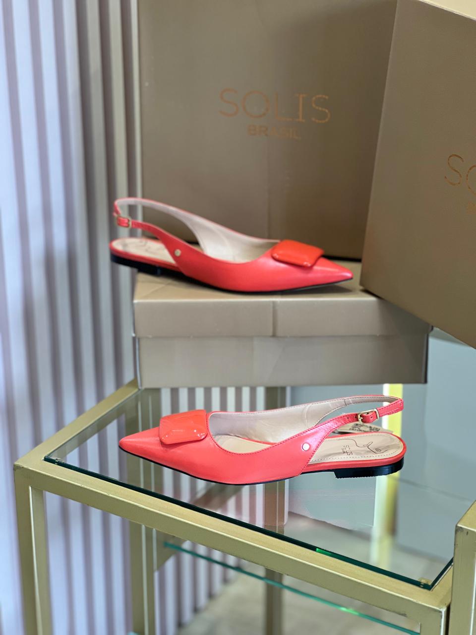 SLINGBACK CORAL SOLIS