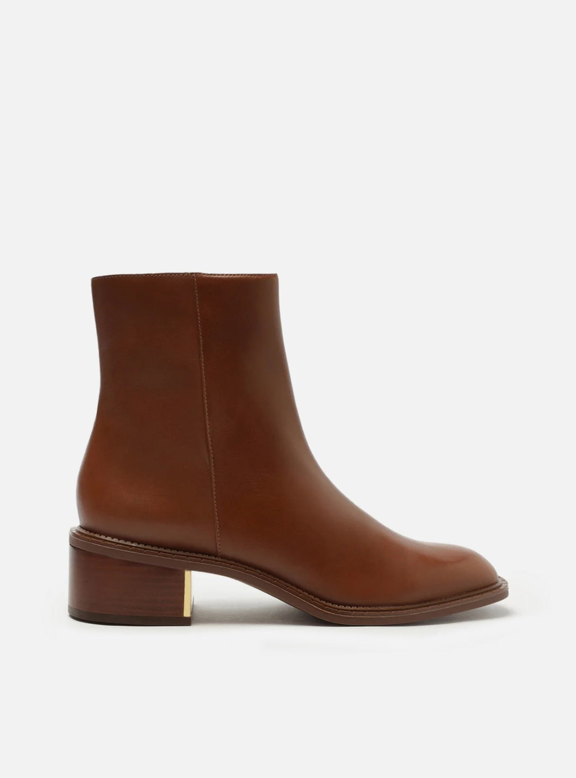BOTA COURO CANO MÉDIO BLOCO METAL